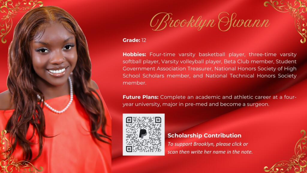 Please meet GAC Jabberwock Participant Brooklyn Swann! Click or scan the QR code to support Brooklyn.
