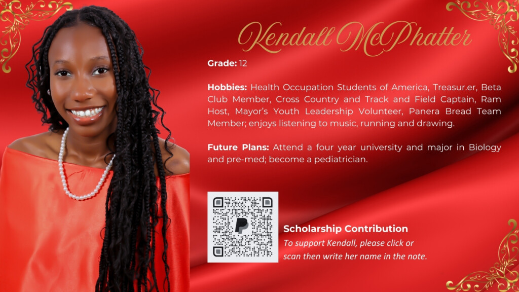 Please meet GAC Jabberwock Participant Kendall McPhatter! Click or scan the QR code to support Kendall.